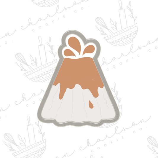 Volcano cookie cutter
