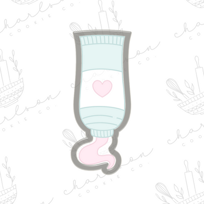 Paint tube cookie cutter