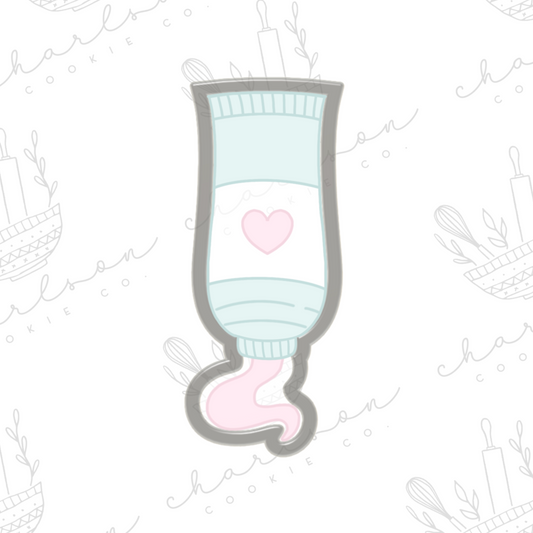 Paint tube cookie cutter