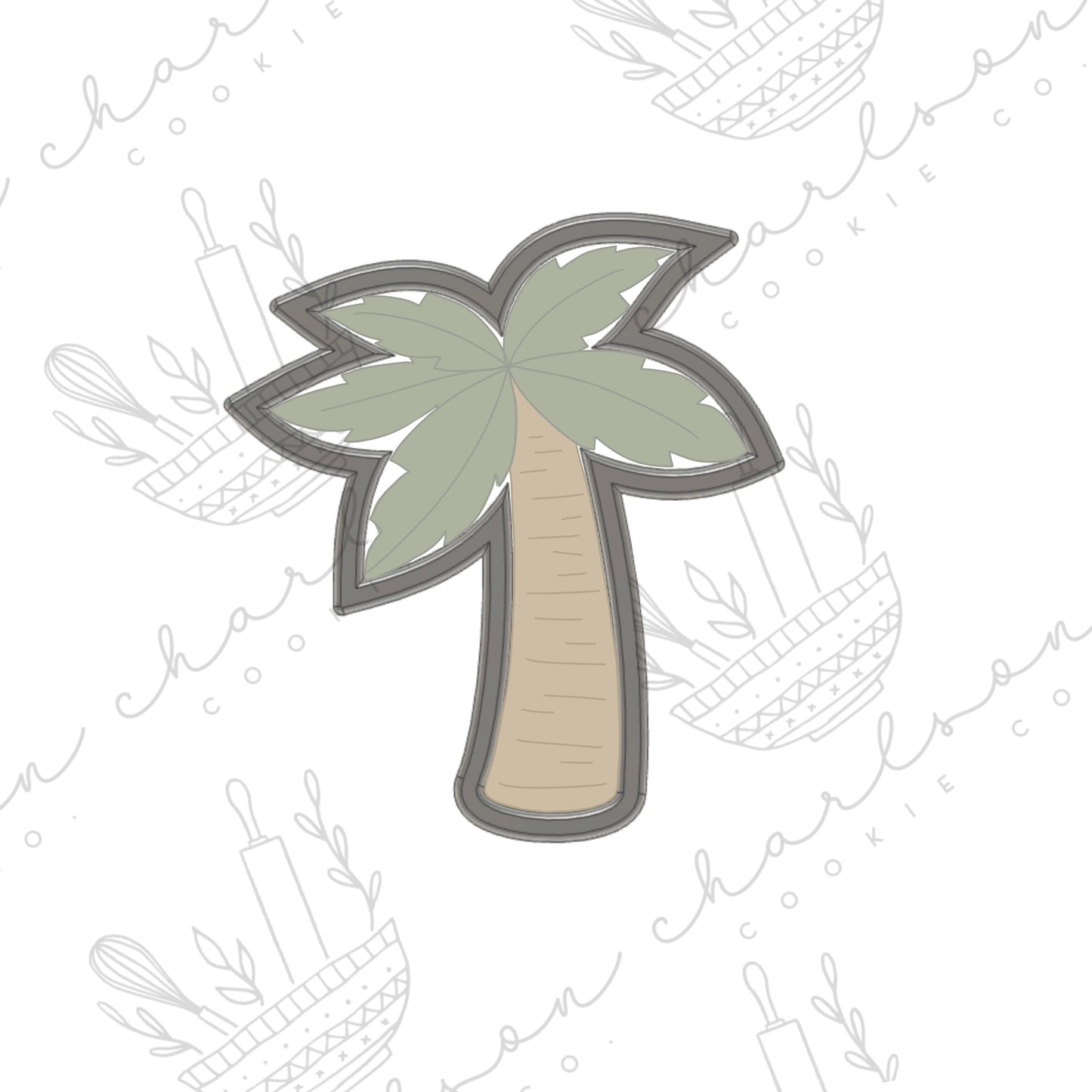 Palm tree cookie cutter