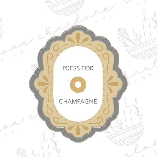 Press for champagne cookie cutter