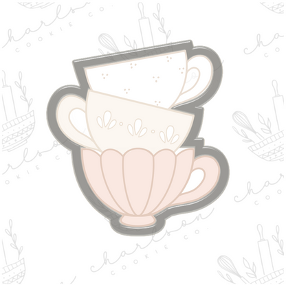 Stacked cups no. 2 cookie cutter