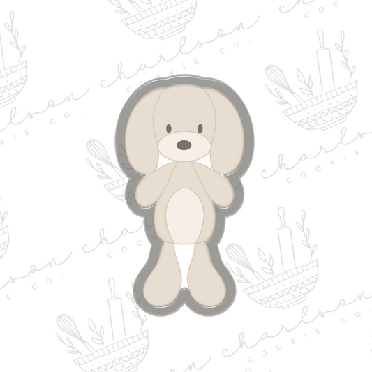 Plush puppy dog cookie cutter (inbloomsweets)