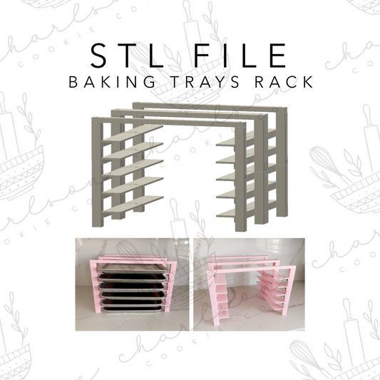 STL FILE - Baking Trays Rack (digital files) / personal use only