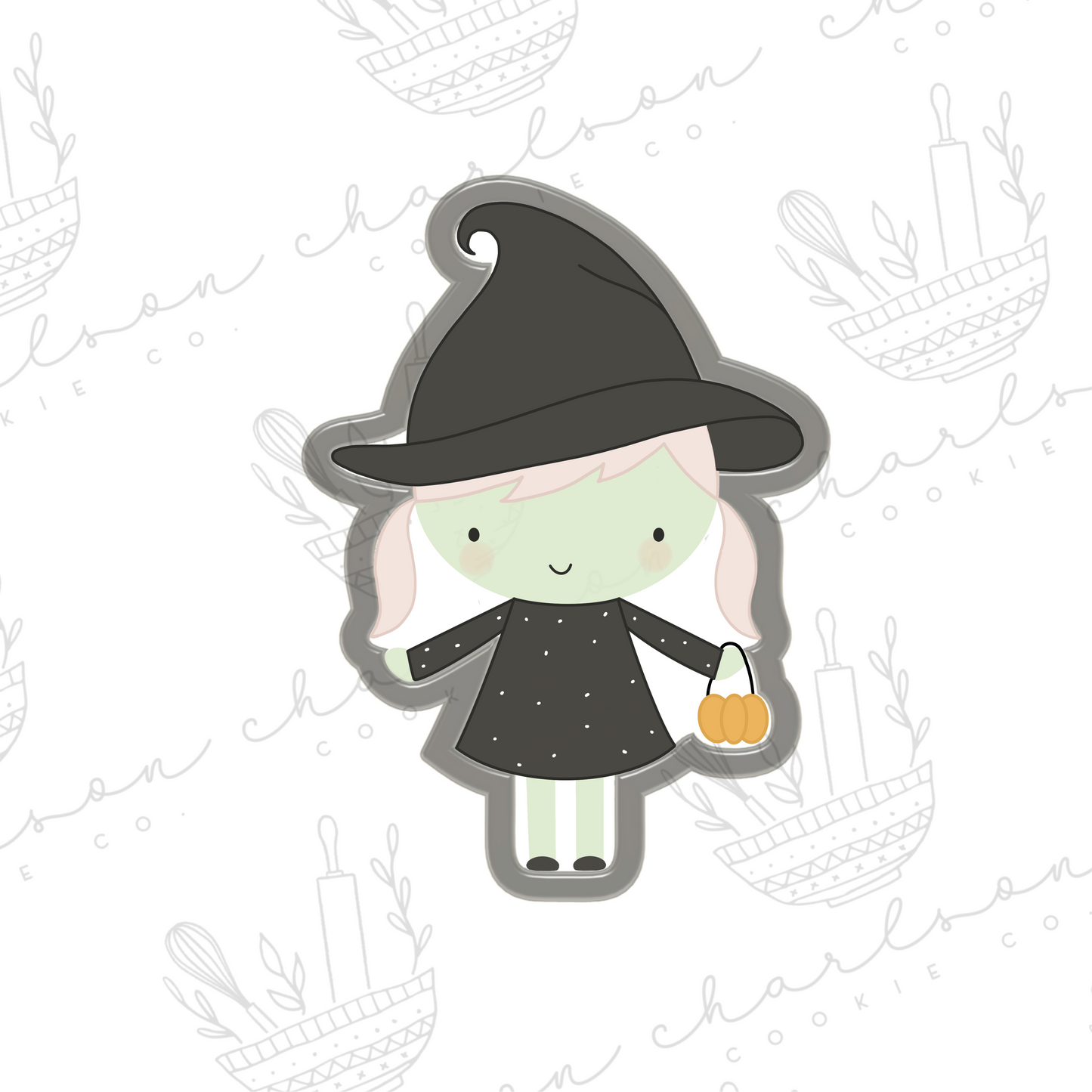 Witch girl cookie cutter