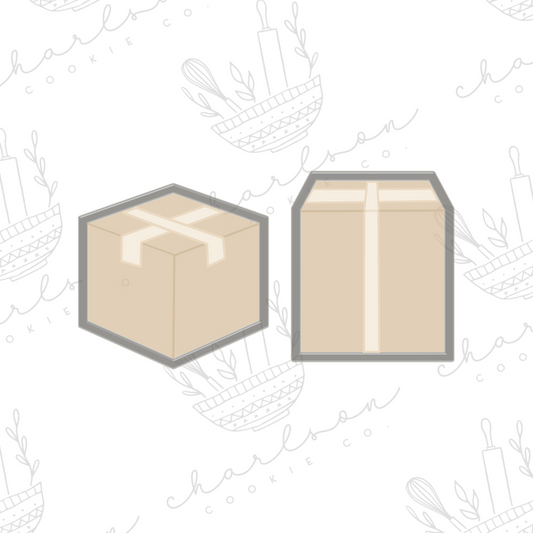 Shipping box cookie cutter