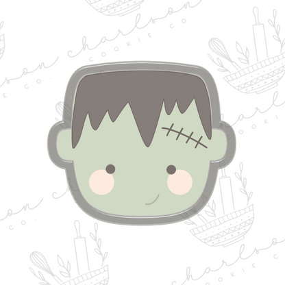 Frankenstein head cookie cutter (Bougecookieco)