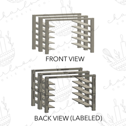 STL FILE - Baking Trays Rack (digital files) / personal use only