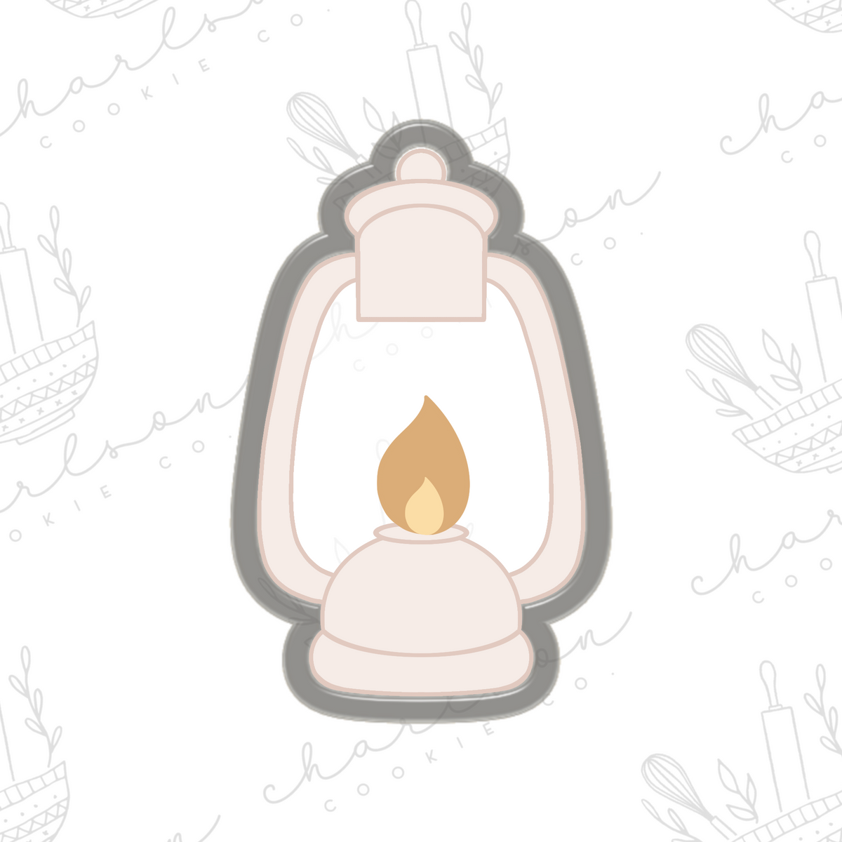 Camping lantern cookie cutter