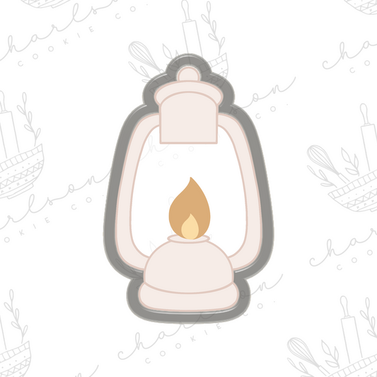 Camping lantern cookie cutter