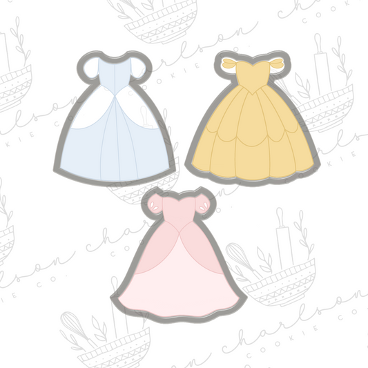 Princess dresses cookie cutter