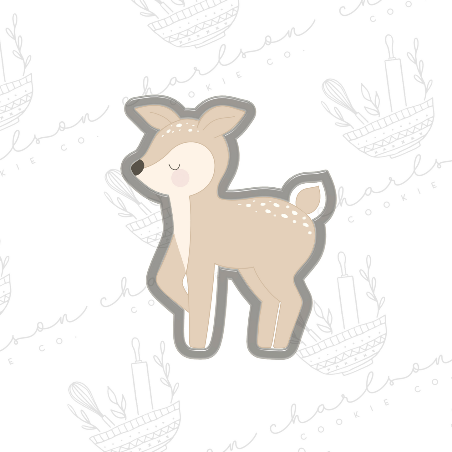 Deer no. 3 cookie cutter