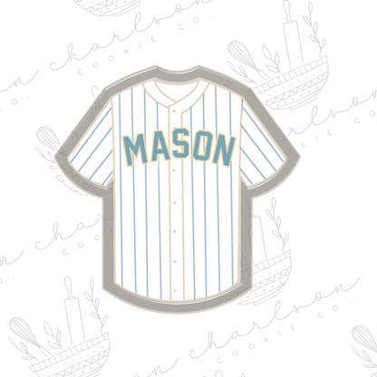 Baseball jersey cookie cutter