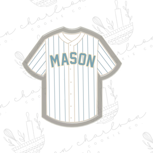 Baseball jersey cookie cutter