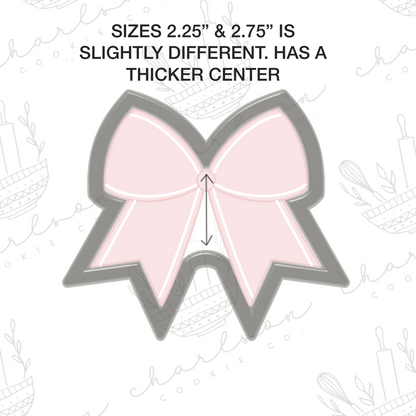 Cheer bow cookie cutter