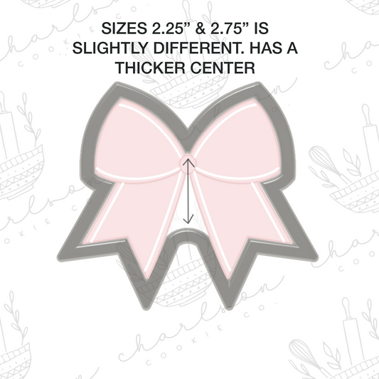 Cheer bow cookie cutter