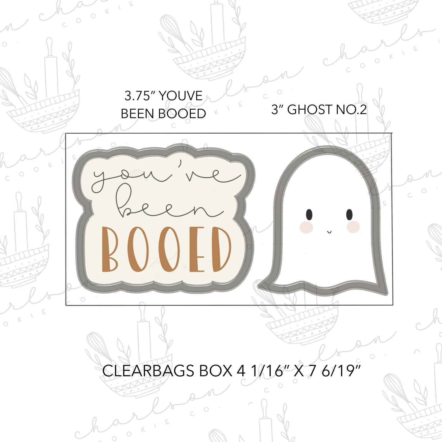 You've been booed 2pc set cookie cutter