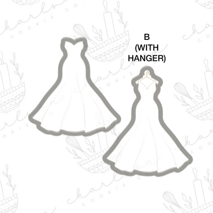 Wedding dress mermaid no. 4 cookie cutter