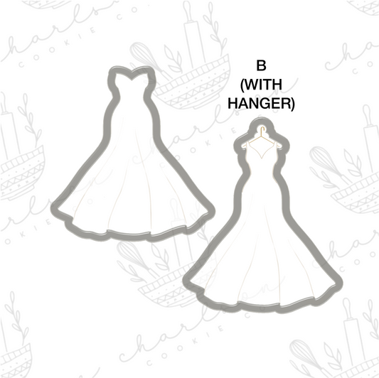 Wedding dress mermaid no. 4 cookie cutter