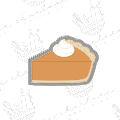 Pie slice with cream no. 2 cookie cutter