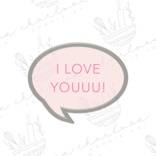 Speech bubble cookie cutter