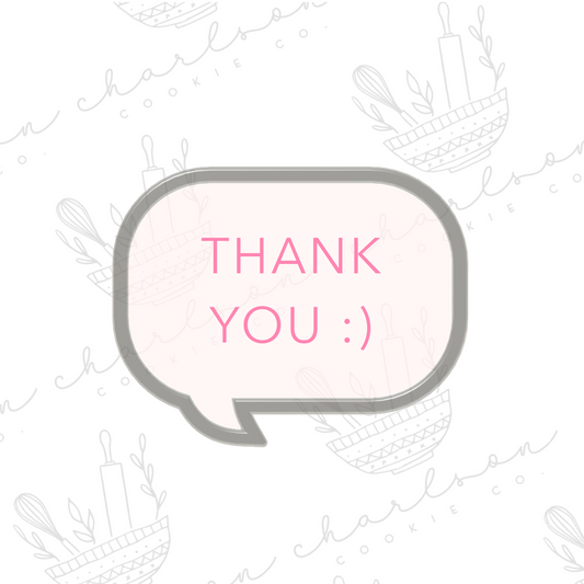 Speech bubble no. 2 cookie cutter