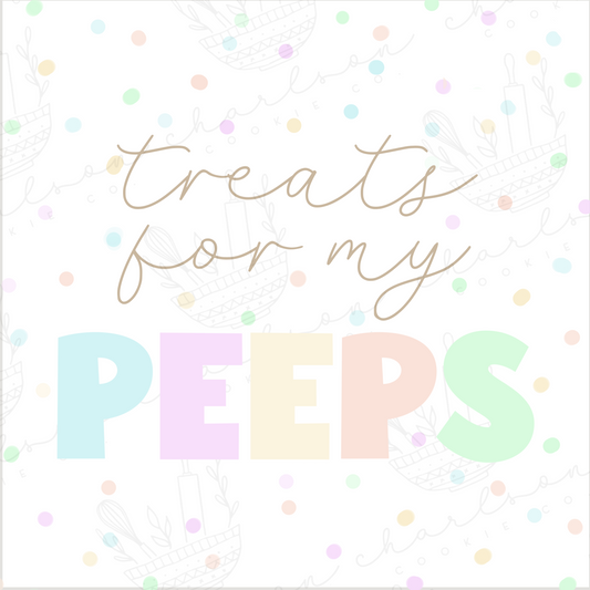 Treats for my peeps 2"x2" templates / Instant digital download