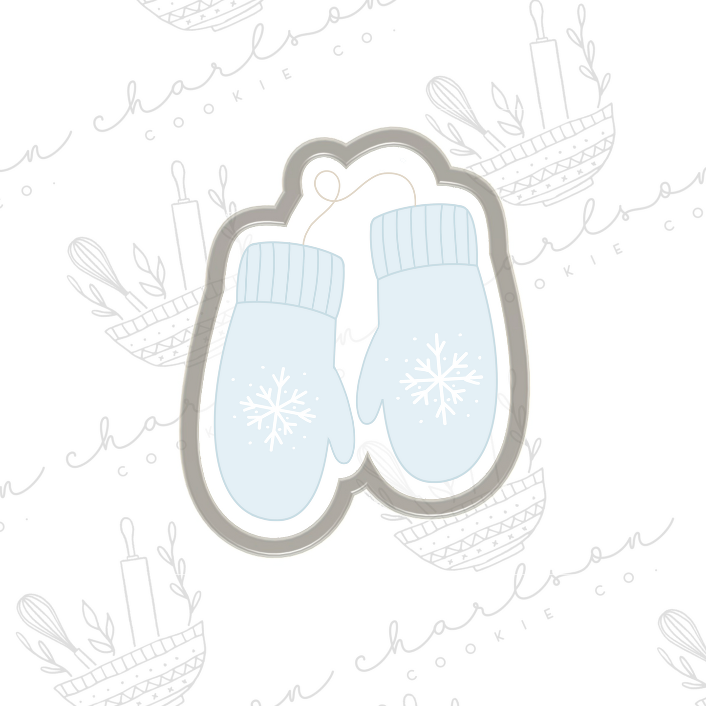 Mittens no. 2 cookie cutter (Bougecookieco)