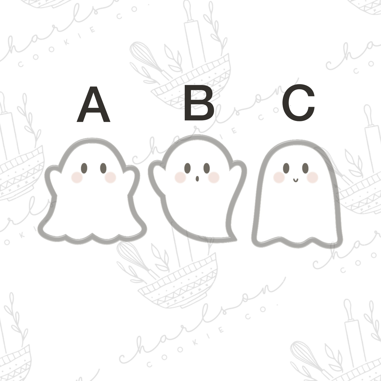 Ghost no. 4 cookie cutter