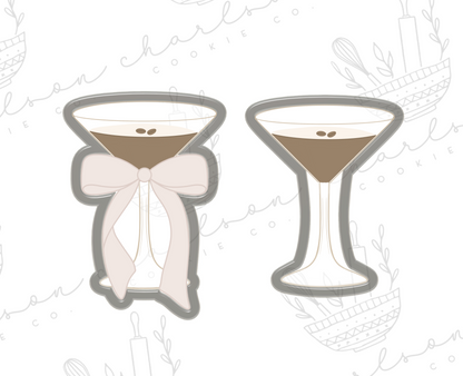 Martini glass cookie cutter