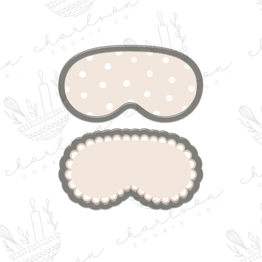 Eye mask cookie cutter