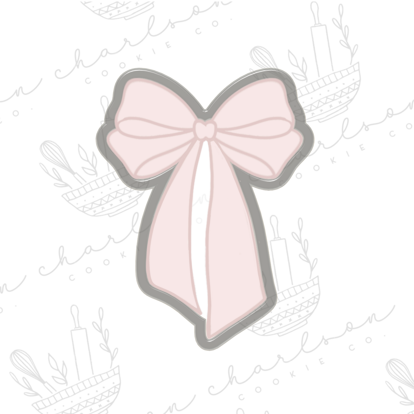 Bow no. 9 cookie cutter