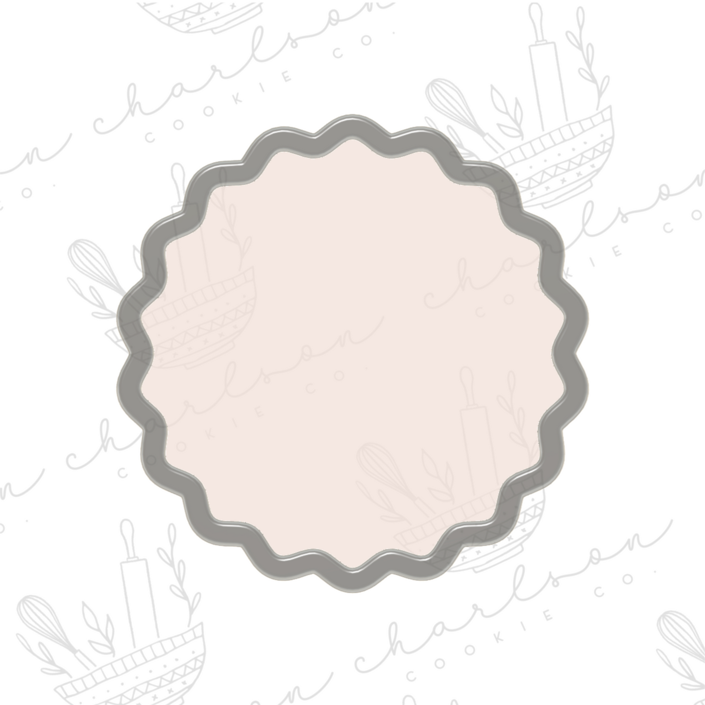 Wavy circle no. 2 cookie cutter