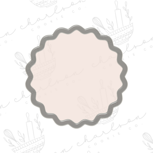 Wavy circle no. 2 cookie cutter