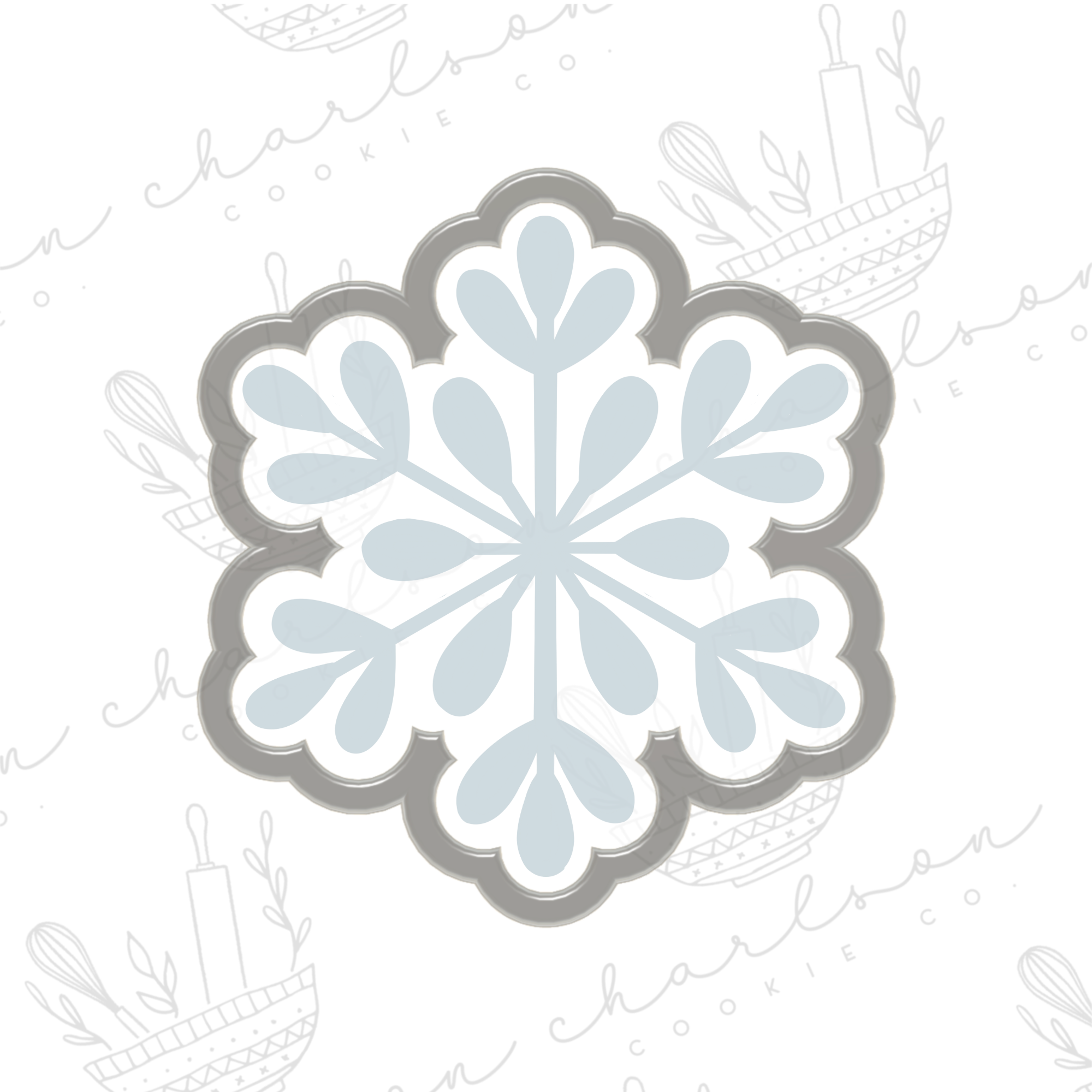 Snowflake no. 4 cookie cutter – Charlson Cookie Co.