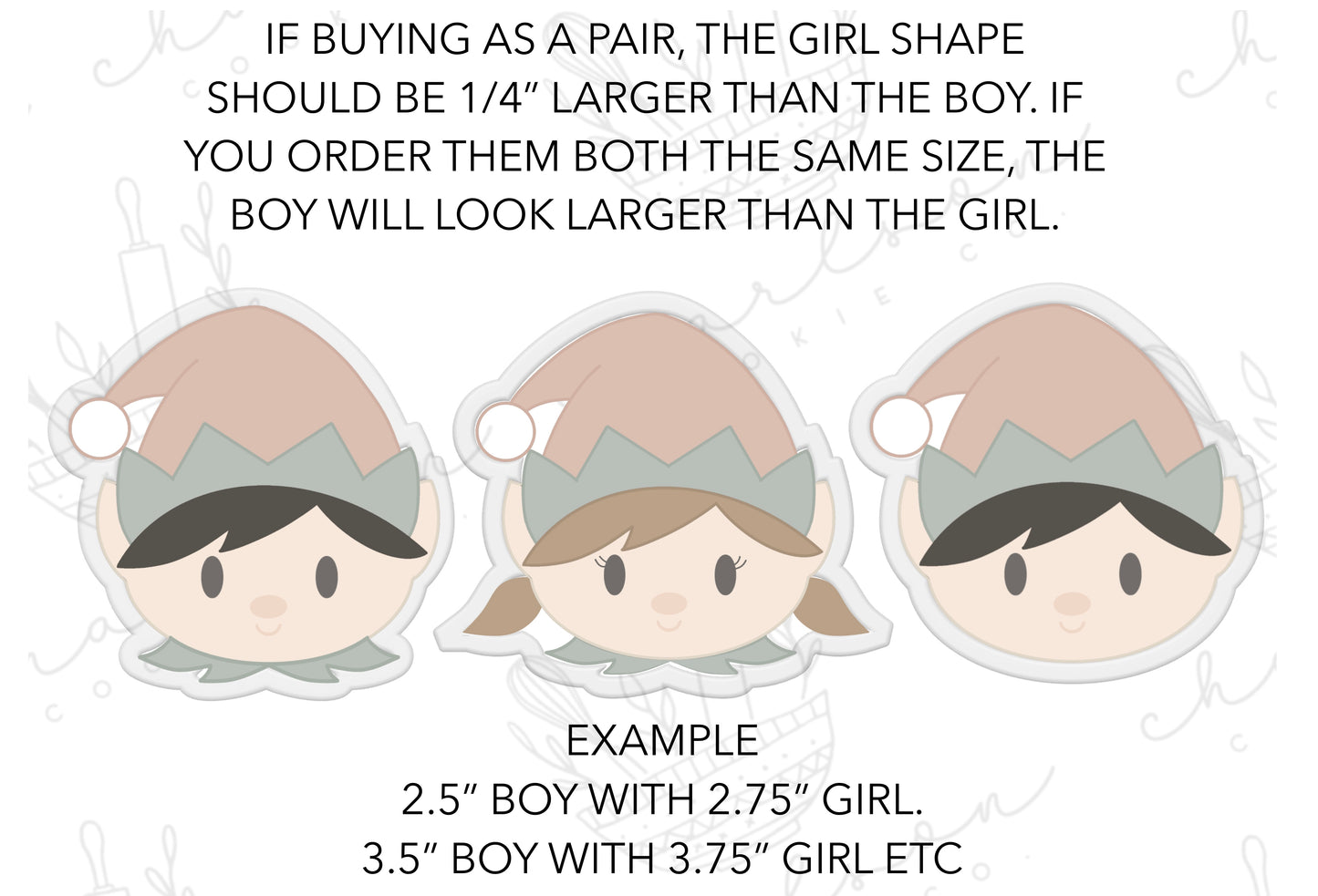 Elf (girl) cookie cutter