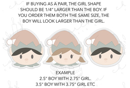 Elf (girl) cookie cutter