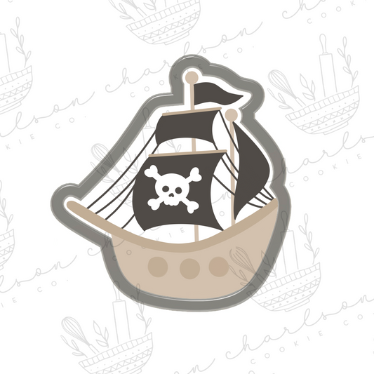 Pirate ship cookie cutter