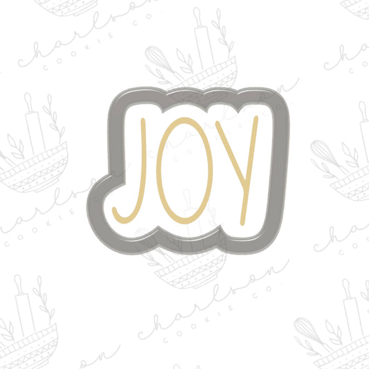 Joy no. 2 cookie cutter