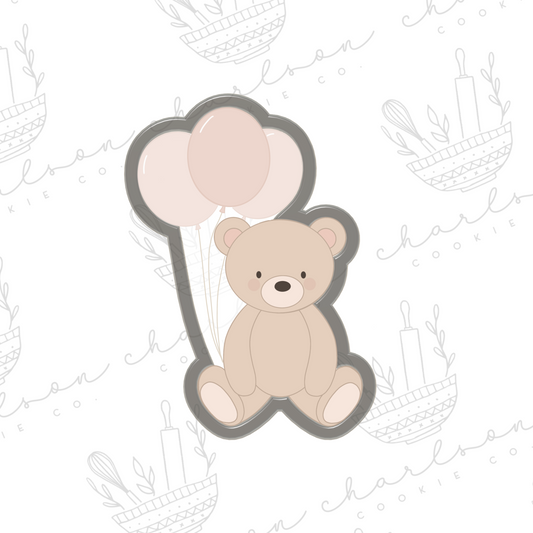 Teddy bear no. 4 with balloons