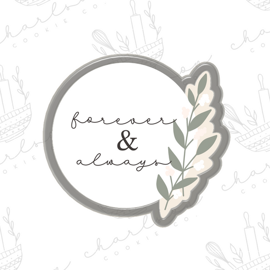 Circle with greenery no. 3 cookie cutter