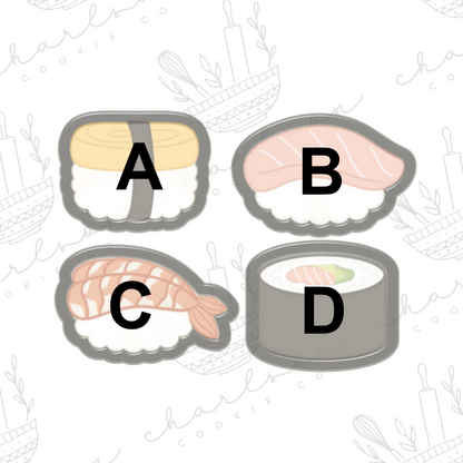 Sushi theme (mini) cookie cutters