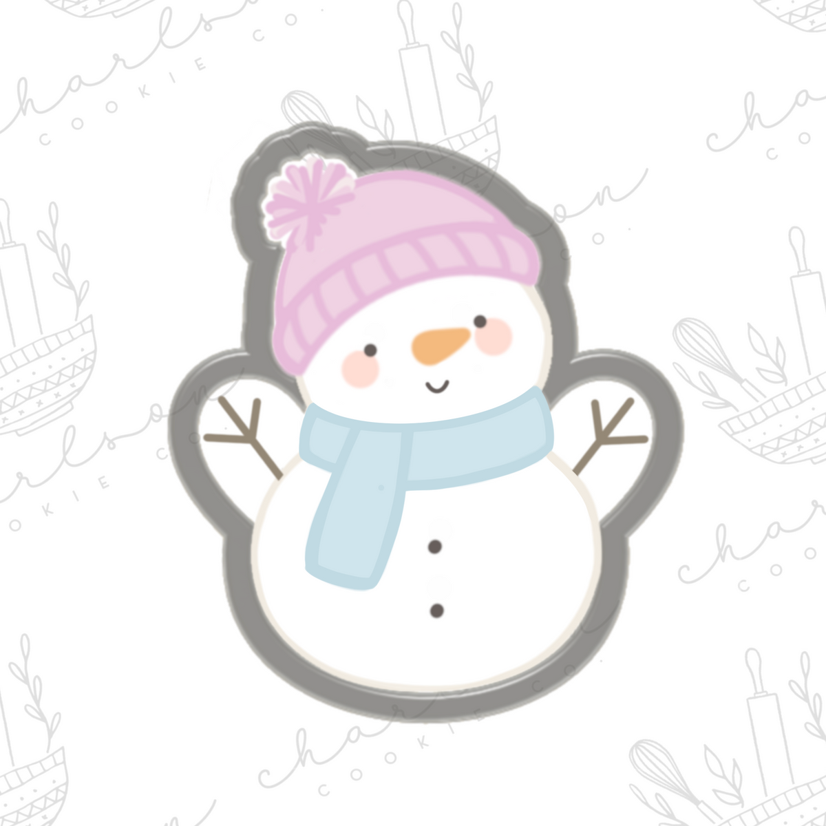 Snowman no. 5 (b) cookie cutter