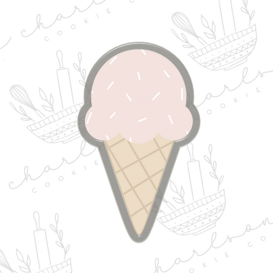 Ice cream no. 3 cookie cutter