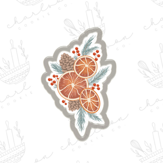 Citrus cluster cookie cutter (blooming.bakes)