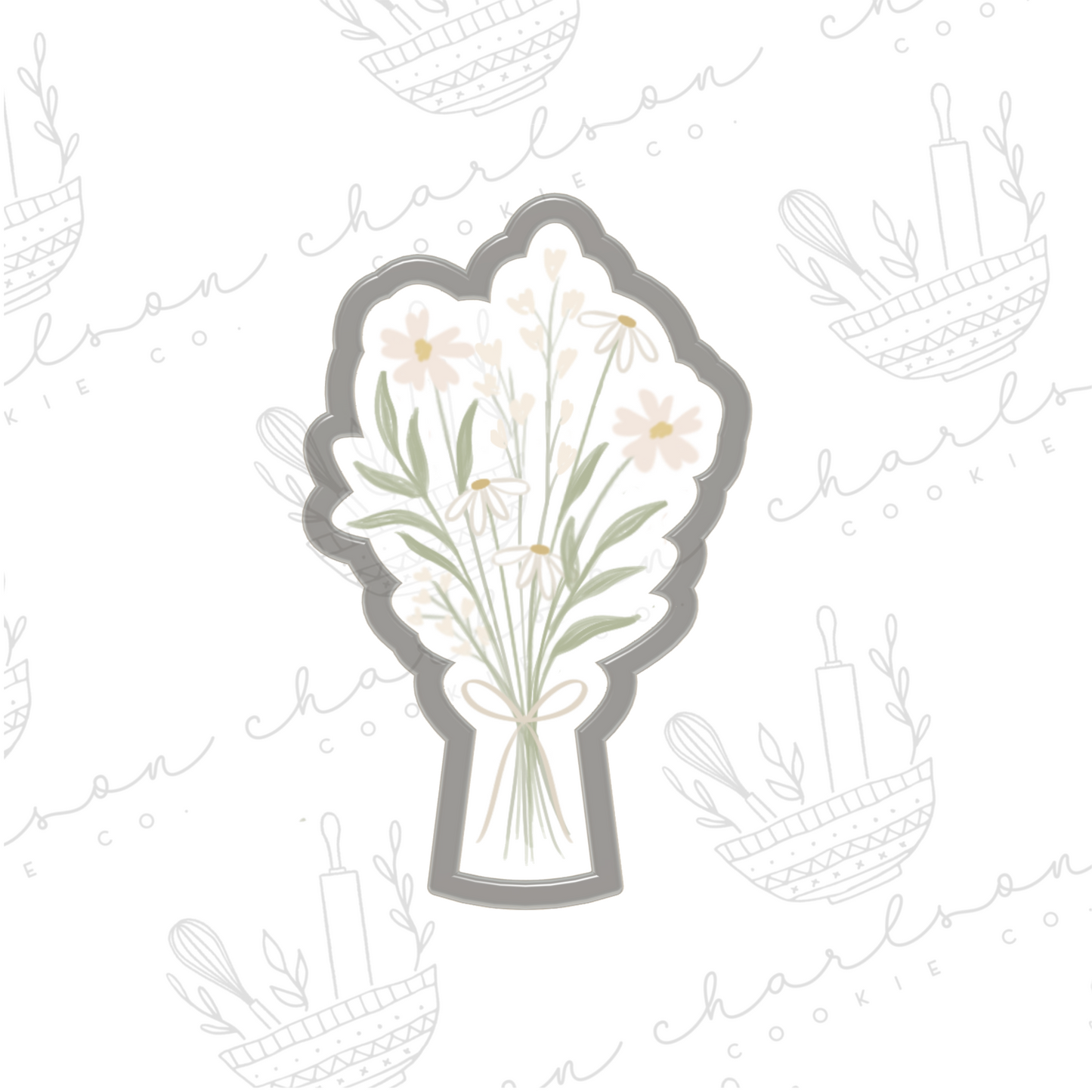 Floral bouquet no. 3 cookie cutter