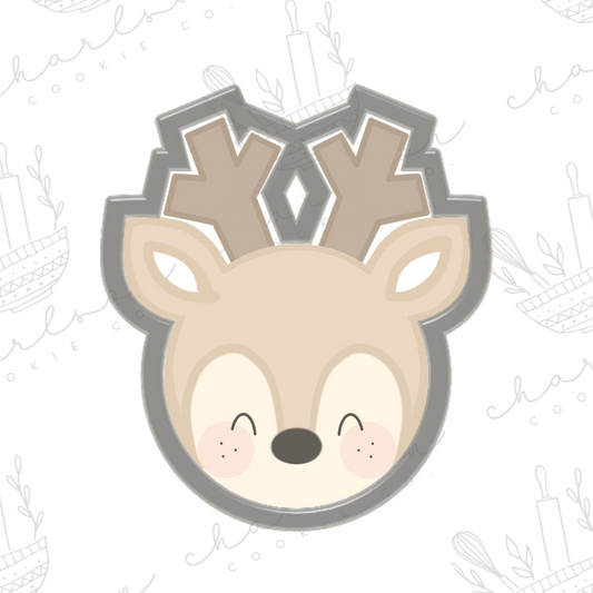 Deer head no. 3 cookie cutter