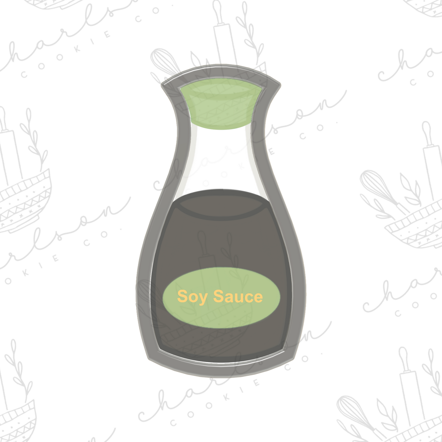Soy sauce bottle cookie cutter