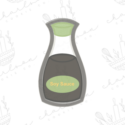 Soy sauce bottle cookie cutter