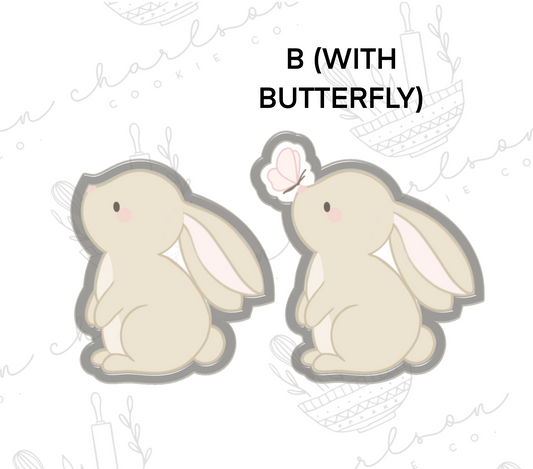 Bunny no. 4 cookie cutter (k_sweetdesigns)